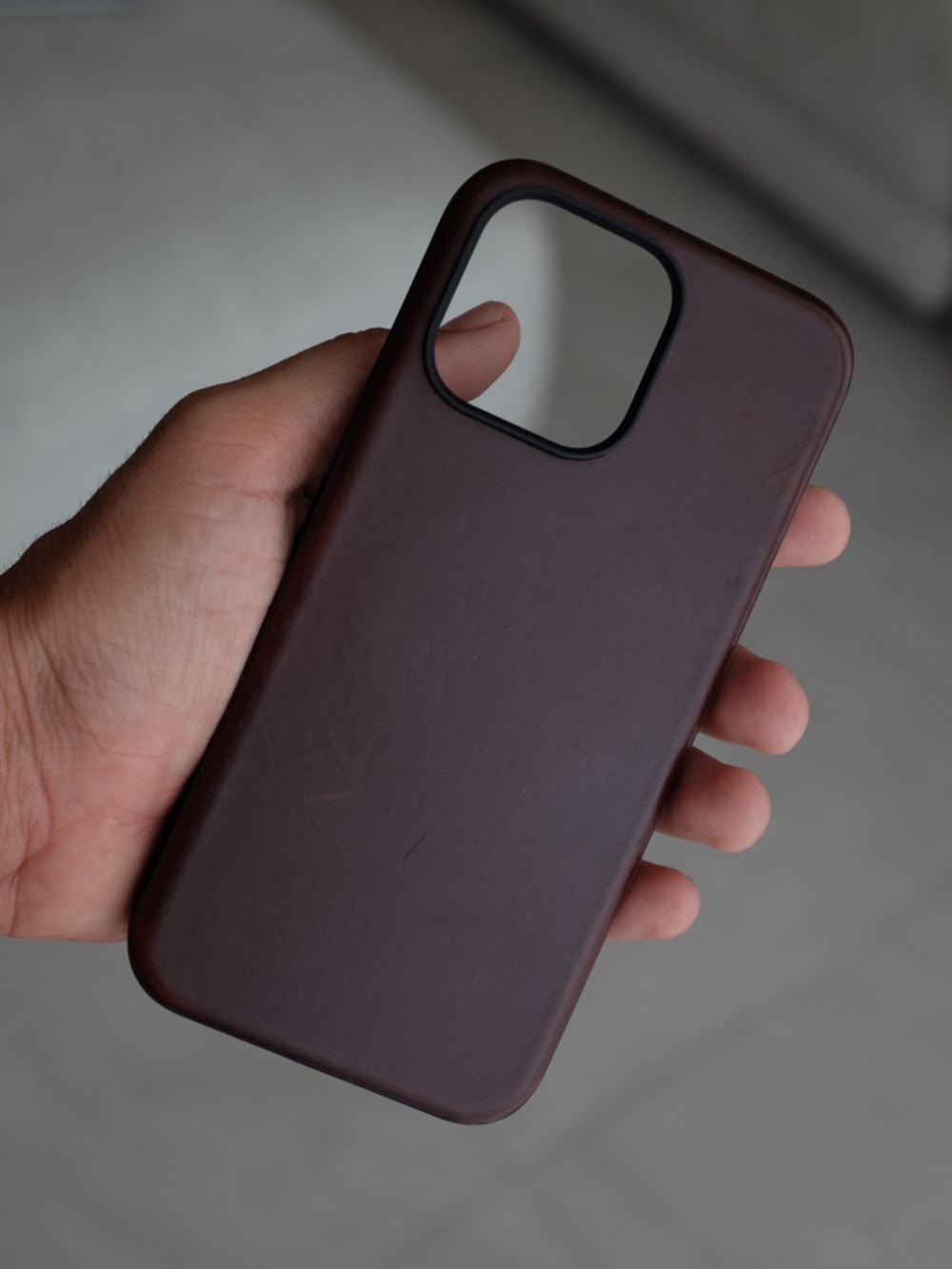 iPhone 15 Pro Max Brown Leather NOMAD Phone Case